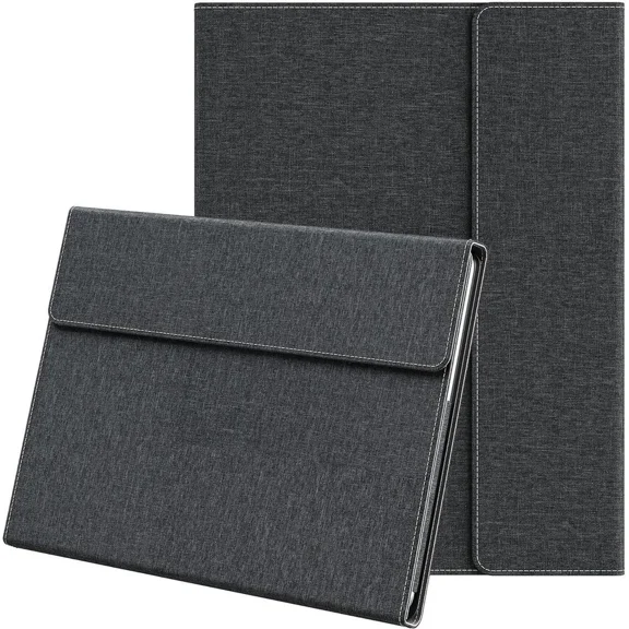 Laptop Case for Microsoft Surface Pro 1st Edition 12-inch, PU Leather Tablet Protective Cover with Multi-Angle Built-in Kickstand & Pen Holder