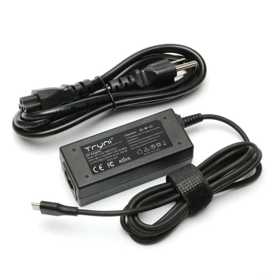 Laptop Charger AC Power Adapter for Acer Chromebook Spin 11 CP311-1H CP311-1HN CP511-1H CP511-1HN R751T R751TN 2-in-1 Spin 7 SP714-51 SP714-51-M4YD Tablet CT100PA USB-C Type-C Power Cord Supply New
