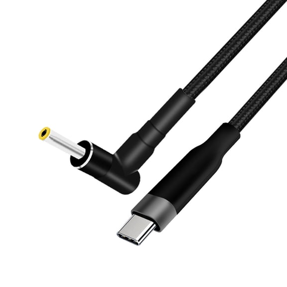 Laptop Charging Cable USB C to 5.5x1.7MM Connection Extension Cord Enhances Charging Speed Braided Line