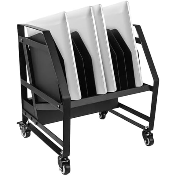 Laptop Charging Cart, Chromebook Cart,10 Device Mobile Open Charging Carts for iPads and Chromebooks and Laptop Computer$$Office