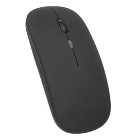 Laptop Computer Mouse 3 2.4G BT 5.0 Wireless Slim Rechargeable Mouse Less Noise 3 Adjustable movement speed 7-color Breathing Light for Laptop Computer, Black