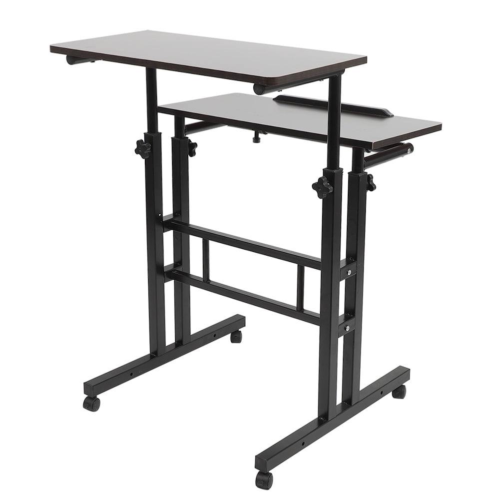 Laptop Computer Stand Desk, Mobile Workstation Compact Standup