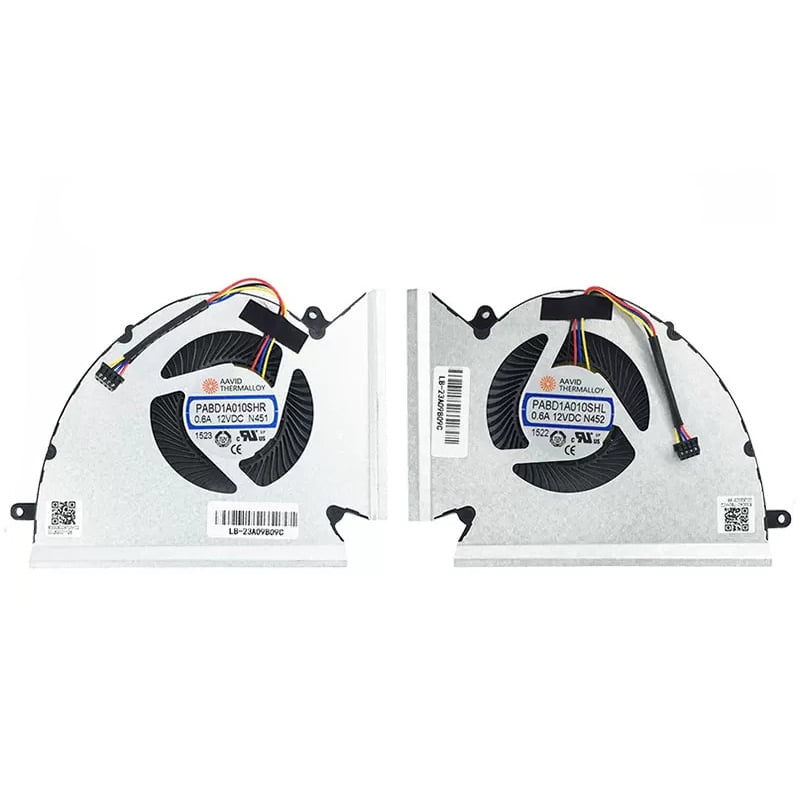 Laptop Cooler CPU GPU Cooling Fan For MSI 76 WE76 GP76 MS-17K3 17K2 17K1 N451 N452