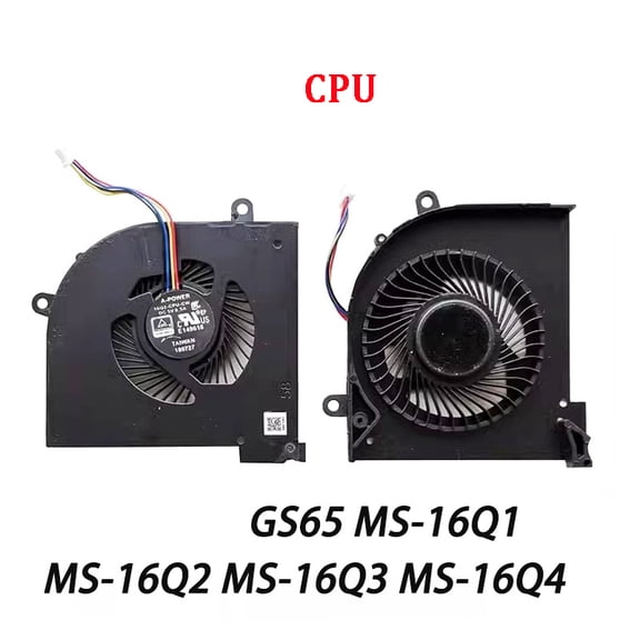 Laptop Cooler CPU GPU Cooling Fan For MSI GS65 GS65VR P65 MS-16Q2 16Q1 16Q3 MS-16Q4