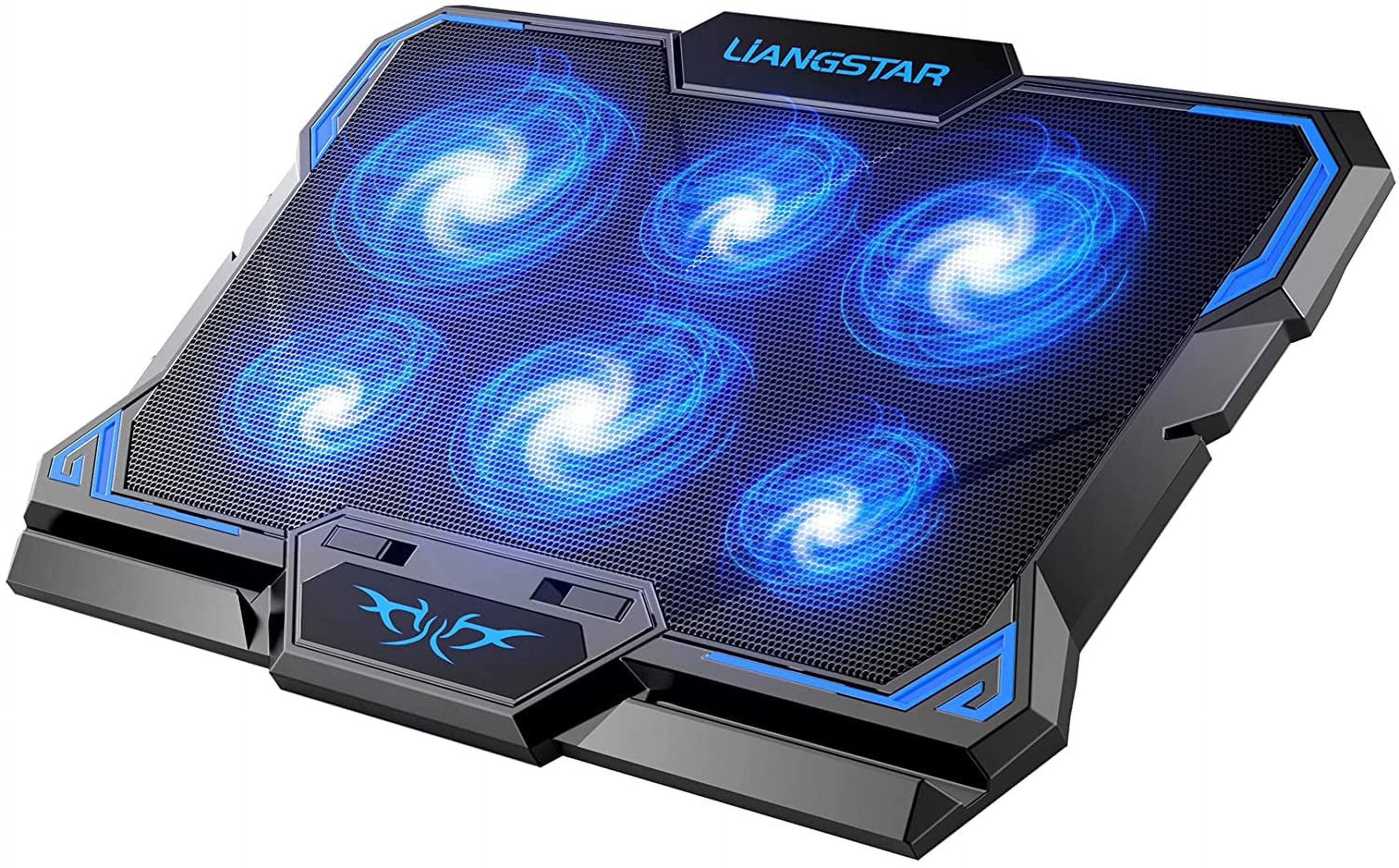 Laptop Cooling Pad, Cooler with 6 Quiet Led Fans for 15.6-17 Inch Fan ...