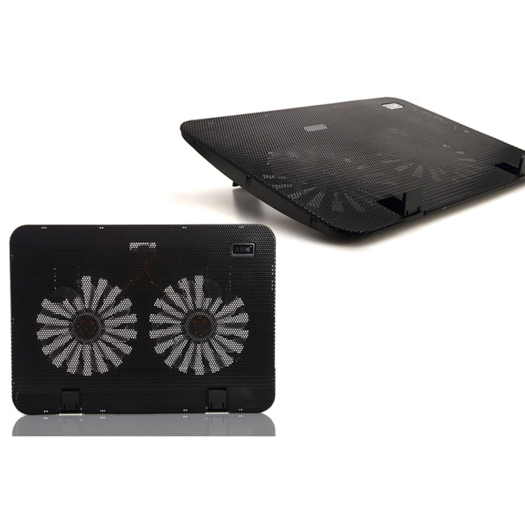 Gaming Laptop Fan Notebook Cooling Base USB Powered with 2 Quiet for 15.6 Inch PC Computer