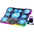 Laptop Cooling Pad, RGB Lights Cooler 9 Fans for 15.6-19.3 Inch Laptops ...