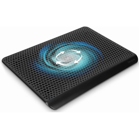 Laptop Cooling Pad, Single Fan, Up to 16 Inch, for Macbook/PC, Black (AWE69US)