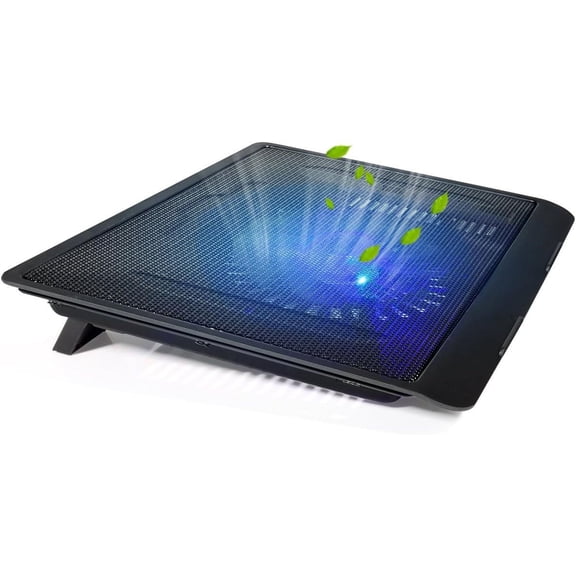 Laptop Cooling Pad for Ultra Slimp Notebook and Universal Laptop 14", 13“ and Smaller, Metal mesh with Super Fan, with Quiet and Light Weight Feature