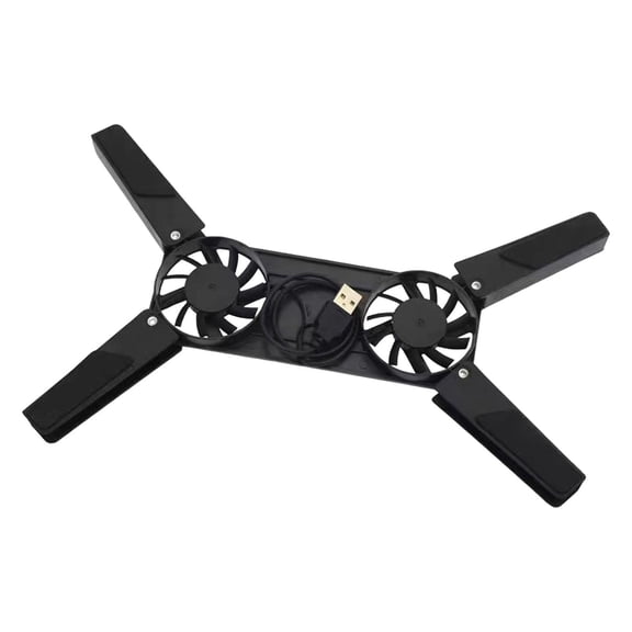 Laptop Cooling Stand 2 Quiet Fan Rechargeable Portable Universal Strong Foldable Protection Notebook for Business Travel Outside