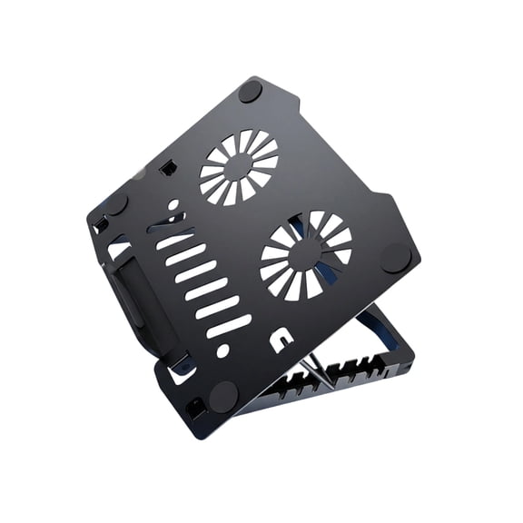 Laptop Cooling Stand For Devices And Tablets 6 Adjustable Heights Alloy Brackets With Nonslip Silicone Pad