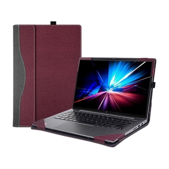 Laptop Cover Case for 13.3 inch HP EliteBook 830 835 G9 G10 G11/ HP Elite X360 830 13 inch G9 G10 G11 Notebook PC, PU Leather Bag Protective Sleeve Accessories