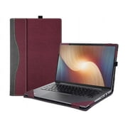 Laptop Cover Case for 15.6 inch Lenovo Ideapad 5 15ABA7 15IAU7 & for Ideapad 5 15ARE05 15ALC05 15ITL05 15IIL05, Detachable PU Leather Protective Shell Laptop Sleeve Accessory with Pencil Holder