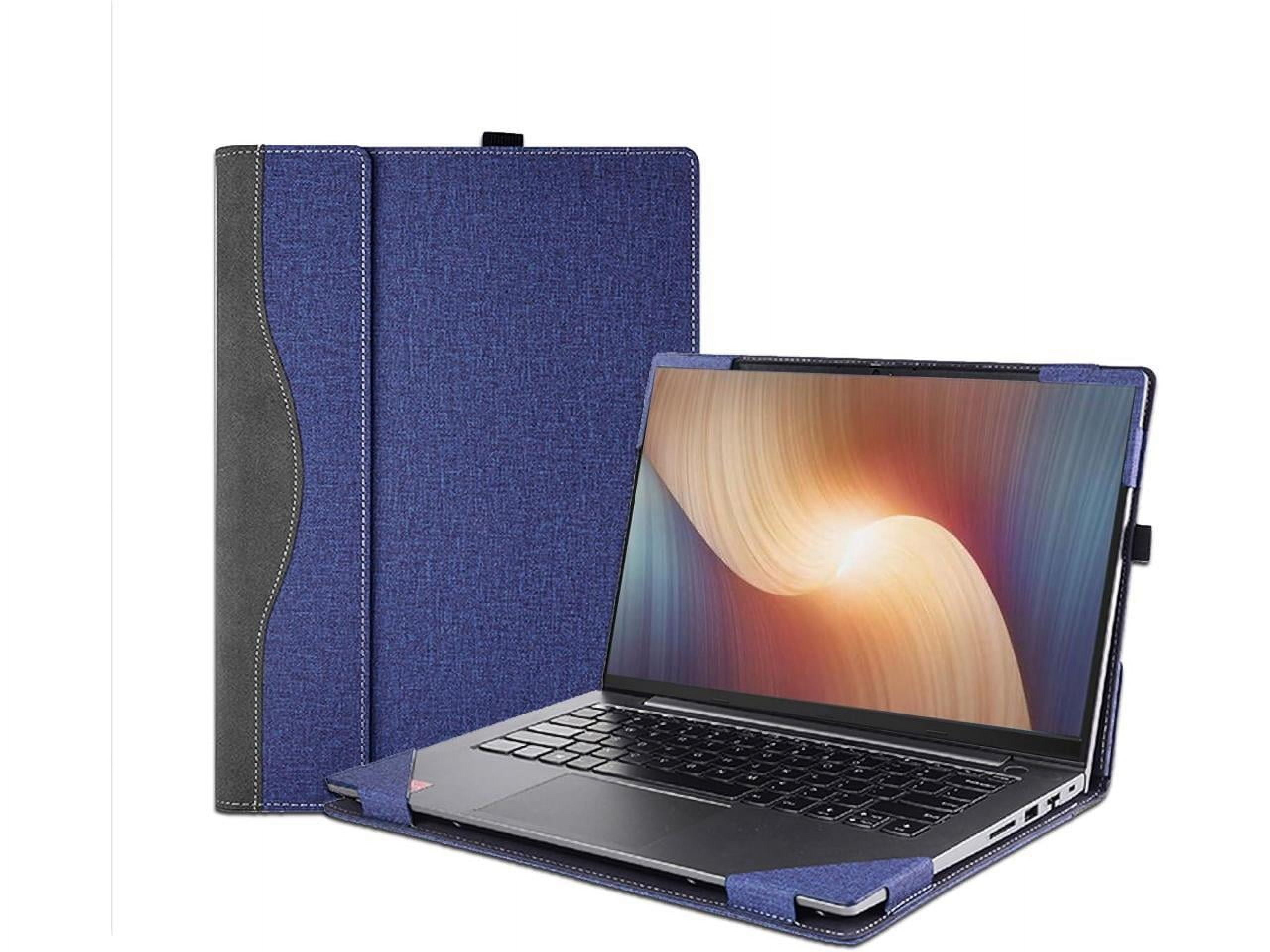 Laptop Cover Case for 15.6 inch Lenovo Ideapad 5 15ABA7 15IAU7 & for Ideapad 5 15ARE05 15ALC05 15ITL05 15IIL05, Detachable PU Leather Protective Shell Laptop Sleeve Accessory with Pencil Holder
