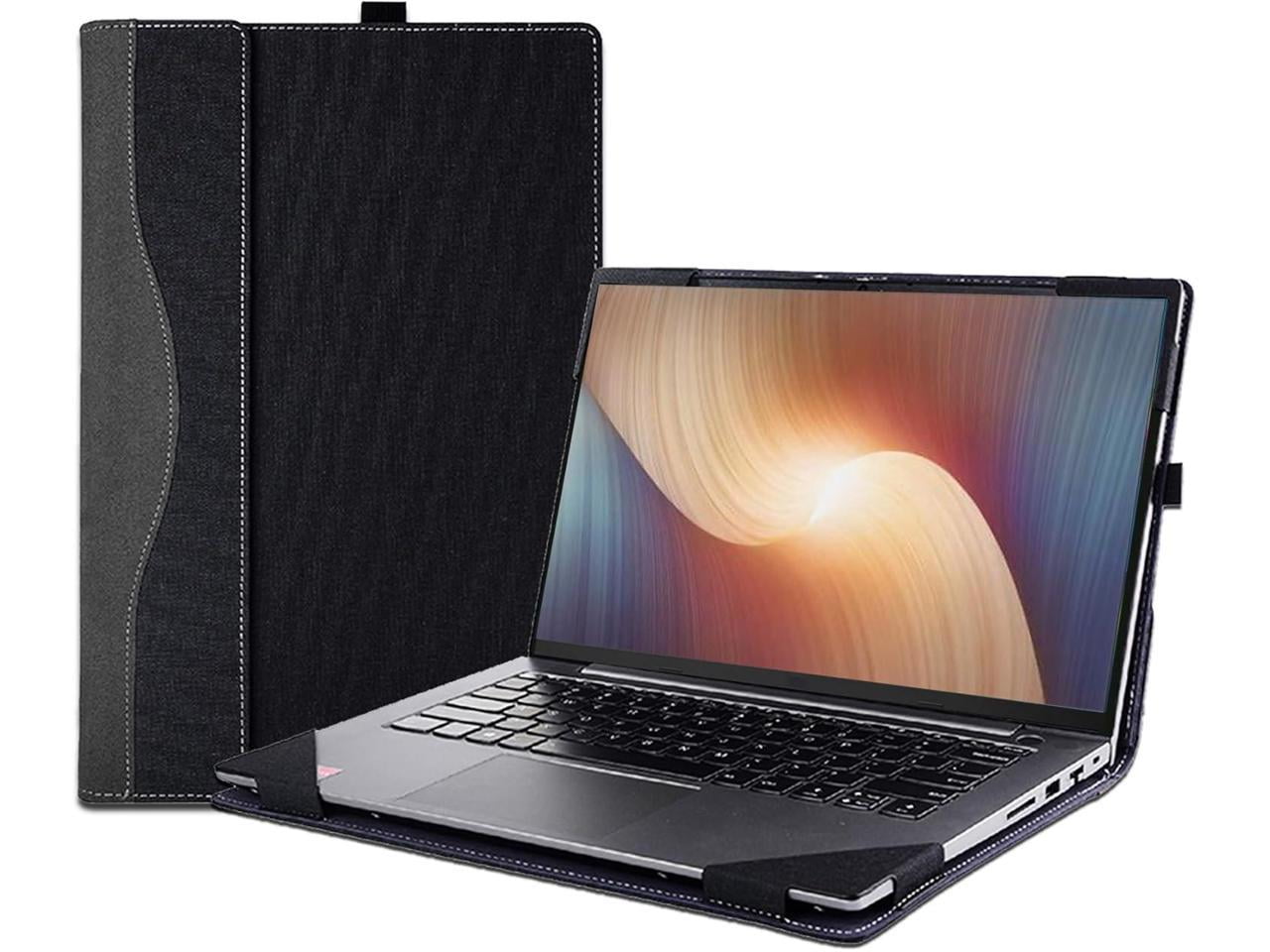Laptop Cover Case for 15.6 inch Lenovo Ideapad 5 15ABA7 15IAU7 & for Ideapad 5 15ARE05 15ALC05 15ITL05 15IIL05, Detachable PU Leather Protective Shell Laptop Sleeve Accessory with Pencil Holder