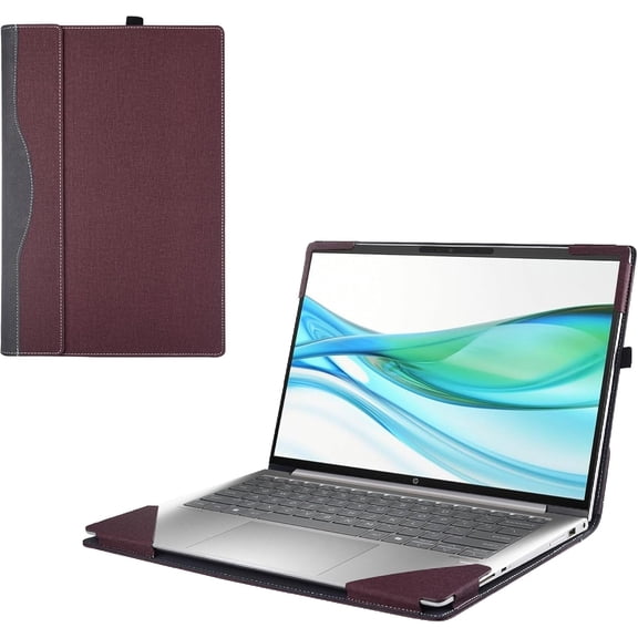 Laptop Cover Case for 16-inch HP ProBook 460 G11 / ProBook 465 G11 Notebook PC (NOT Working with Other HP Models). 2-in-1 PU Leather Detachable Notebook Sleeve