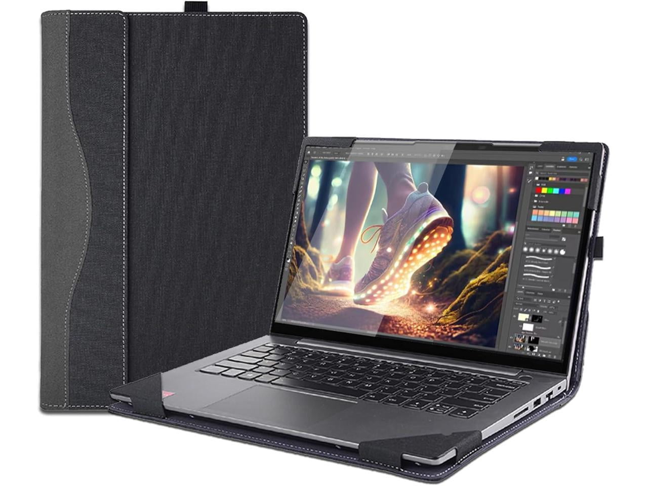 Laptop Cover Case for 16 inch Lenovo Yoga 7 2 in 1 16AHP9 16IML9 Yoga 7 16 Series Yoga Slim 7 Pro 16ACH6 16ARH7 16IAH7 PU Leather Protective Shell Detachable Laptop Bag Accessory Walmart