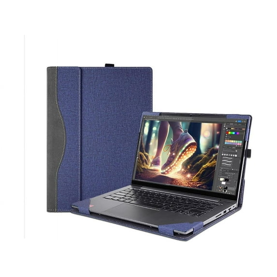 Laptop Cover Case for 16 inch Lenovo Yoga 7 2-in-1 16AHP9 /16IML9 & Yoga 7 16'' Series & Yoga Slim 7 Pro 16ACH6 16ARH7 16IAH7, PU Leather Protective Shell Detachable Laptop Bag Accessory