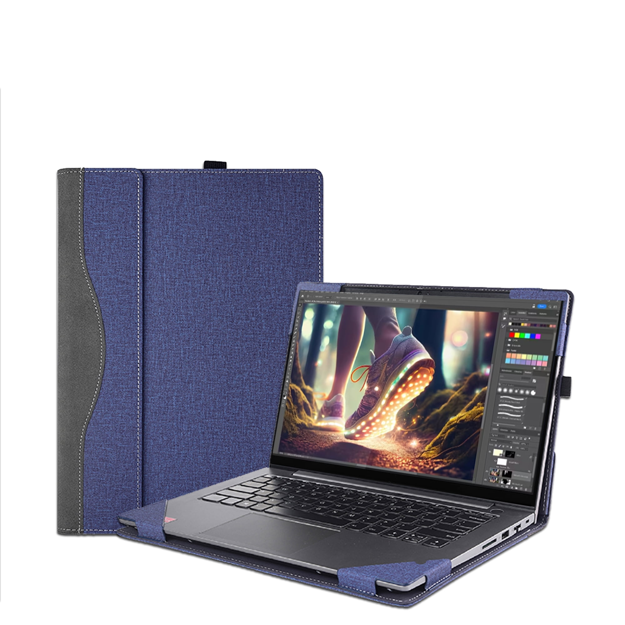 Laptop Cover Case for 16 inch Lenovo Yoga 7 2-in-1 16AHP9/16IML9 & Yoga 7 16'' Series &Yoga Slim 7 Pro 16ACH6 16ARH7 16IAH7，PU leather Protective Shell Detachable laptop Bag Accessory
