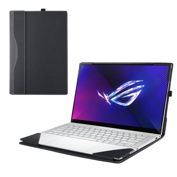 Laptop Cover Case Only for ASUS ROG Zephyrus G14 2024~2026 14" [not Compatible with Any Other Model] .2-in-1 PU Leather Detachable Notebook Sleeve (Black)