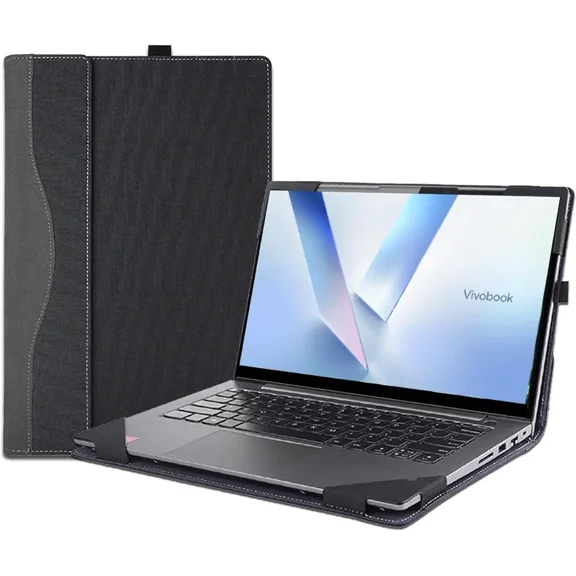 Laptop Cover Case for ASUS Vivobook 16 (M1607 / X1607) and S16 (M3607 /S3607) Sleeve,PU Leather Protective Shell Detachable Notebook PC Bag Accessories