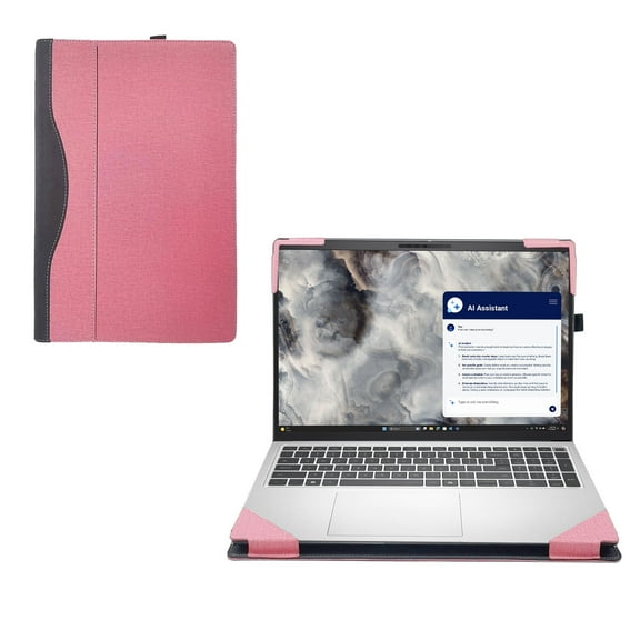 Laptop Cover Case for Dell Pro 16 PC16250 PC16255/16 Plus DB16250/16 Plus 2-in-1 DB06250/Pro 16 Plus PB16250[not Compatible with Any Other Model] Detachable PU Leather Shell Notebook SleevePink