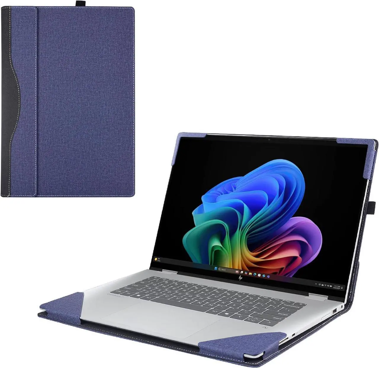 Laptop Cover Case for HP OmniBook X Flip 16 16-arXXXX/16-asXXXX & OmniBook 7 Flip 16-auXXXX 16inch [not Compatible with Any Other Model] 2-in-1 PU Leather Notebook Sleeve