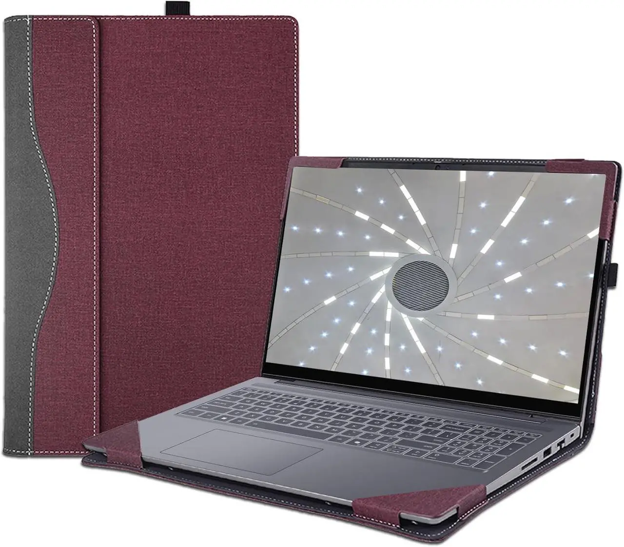 Laptop Cover Case for HP OmniBook X Flip 16 inch Next Gen 16-as 16-ar & for OmniBook7 Flip 16-au Sleeve,PU Leather Protective Shell Detachable Notebook PC Bag Accessories