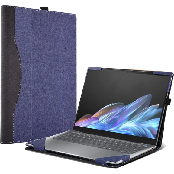 Laptop Cover Case for HP OmniBook X/Ultra /5 Flip 14 inch & for 14'' ZBook Ultra G1a [Do Check Model] 2-in-1 PU Leather Detachable Notebook Sleeve Computer Bag