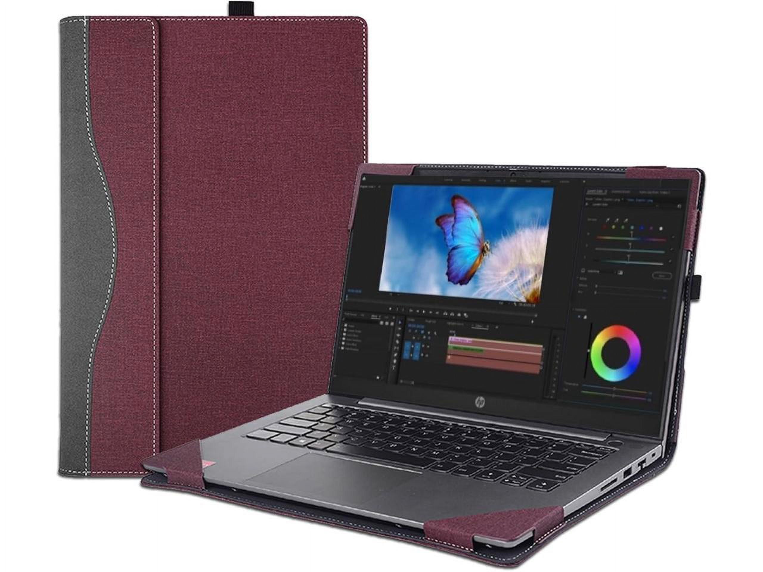 Laptop Cover Case for HP ProBook 440 14 inch G10 G9 G8 Notebook PC & for HP Probook 445 G8 G9 G10 & for HP ProBook 640 G8 Sleeve,Detachable PU Leather Case Bag Accessories with Pencil Holder