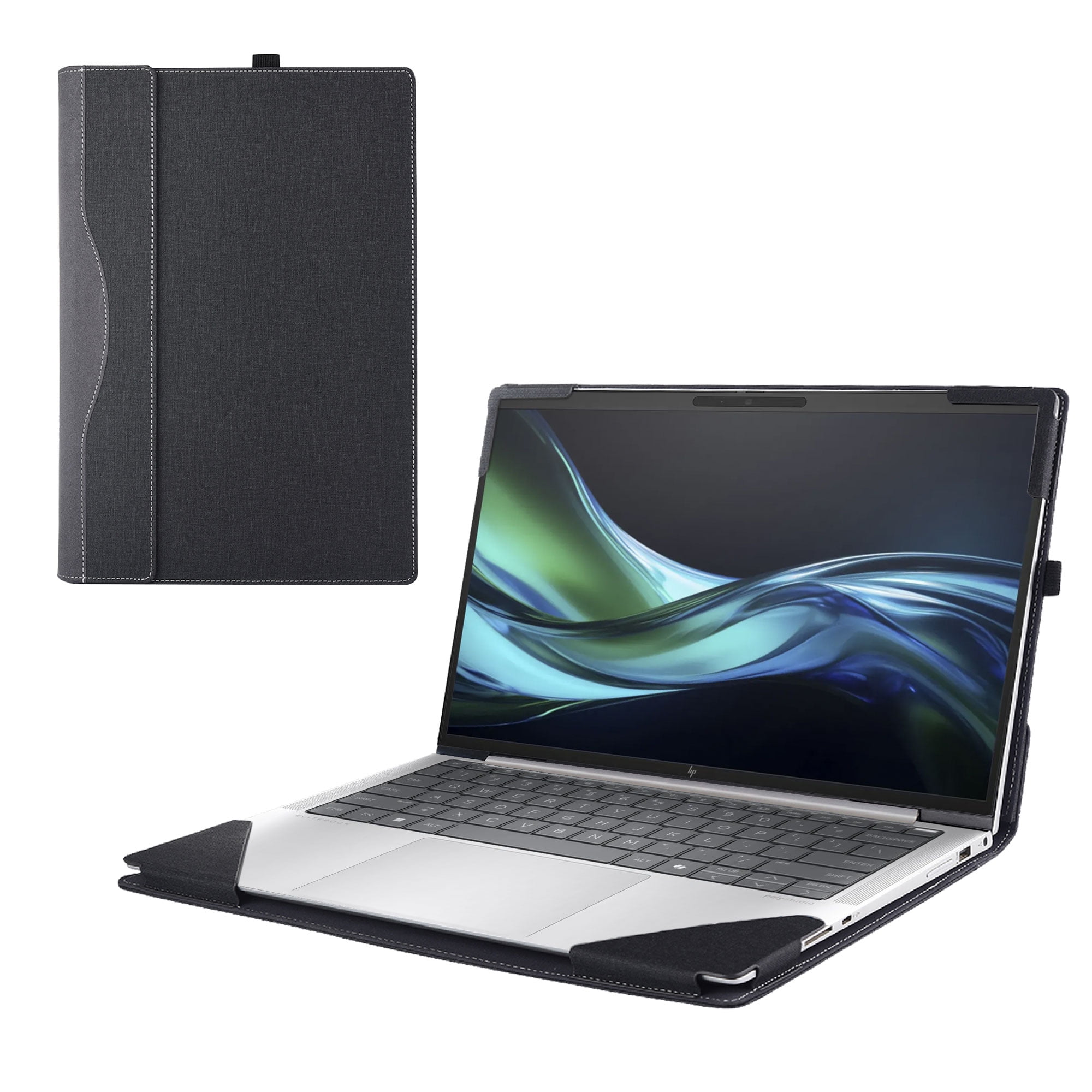 Laptop Cover Case Only for HP EliteBook 1040 G11 14inch [Not Compatible with Any Other HP Models] PU Leather Detachable Notebook Sleeve