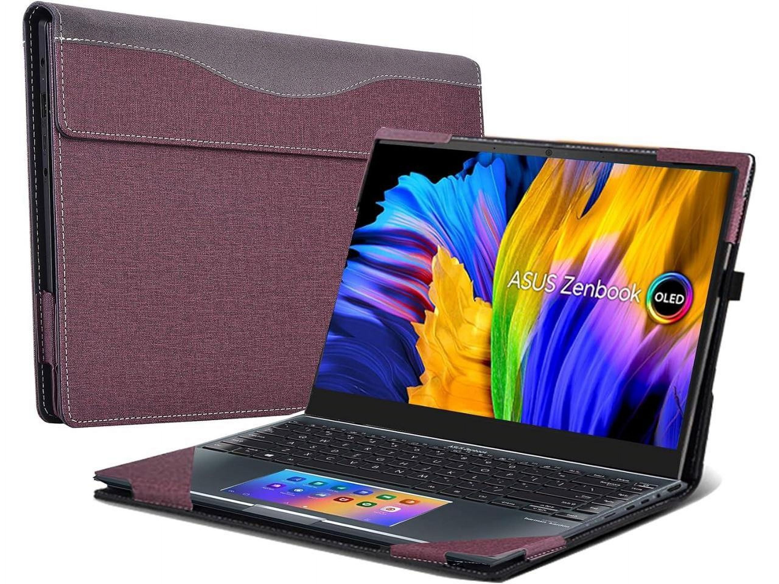 Laptop Cover Case for 14 inch ASUS Zenbook 14X OLED Model UX5401 UX5401ZA UX5400 UX5400ZB UX5400ZF, PU Leather Laptop Case