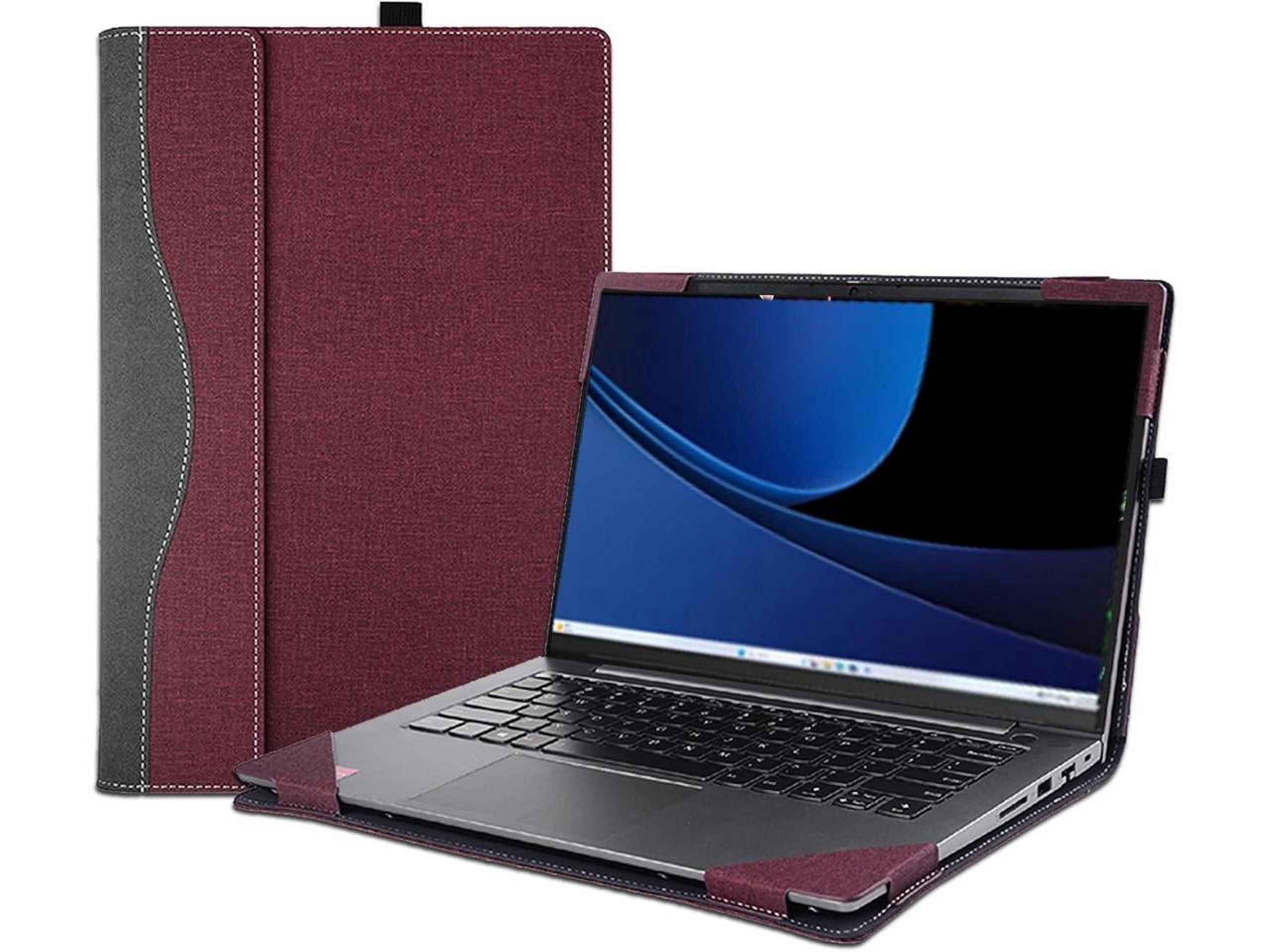 Laptop Cover Case for 15.3 inch Lenovo IdeaPad Slim 5 15IRH9 15IRU9, Detachable PU Leather Protective Sleeve Bag Accessories with Pencil Holder