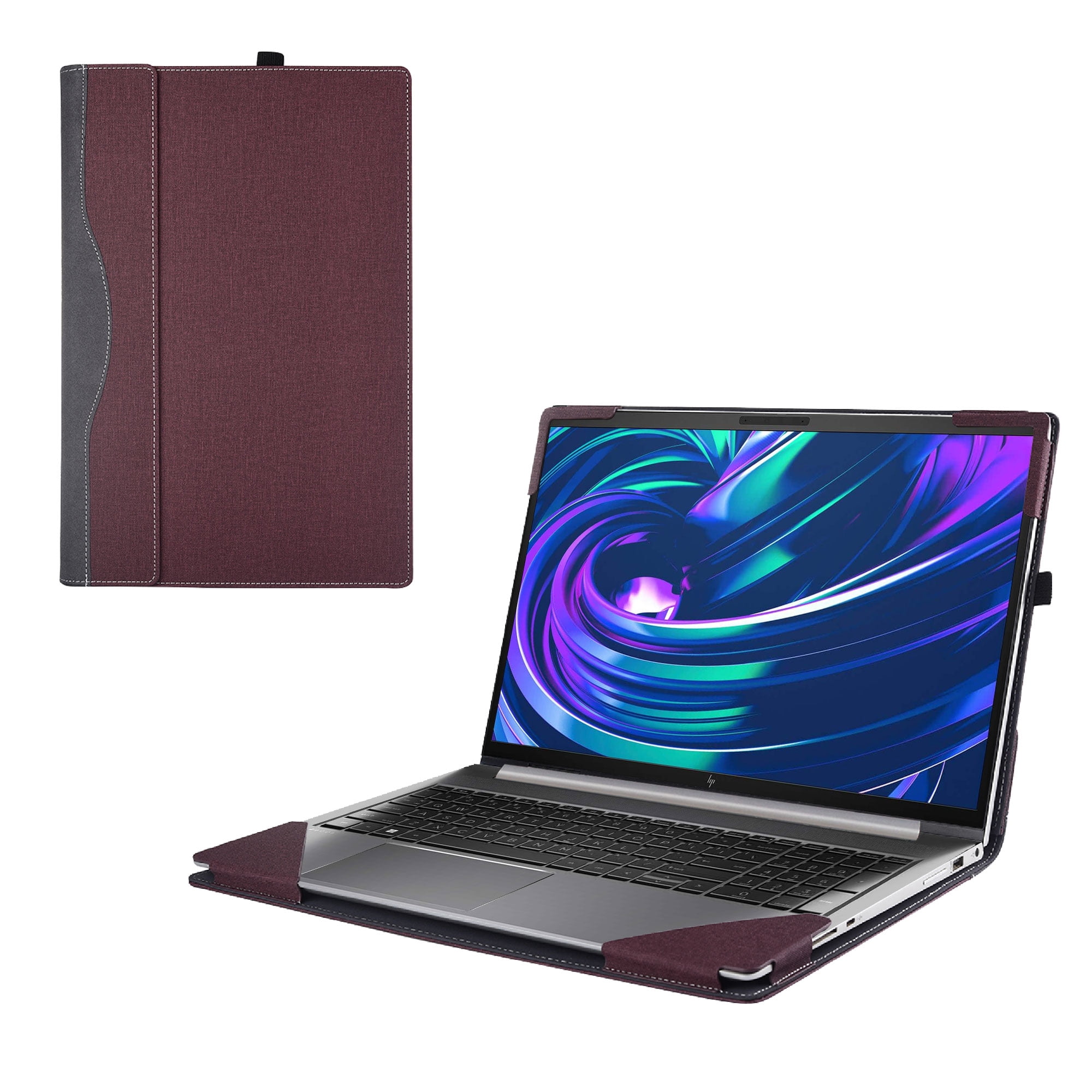 Laptop Cover Case for HP ZBook Power G10/ G9/ G8/ G7 Notebook PC (NOT Working with Other HP Models). PU Leather Detachable Notebook Sleeve