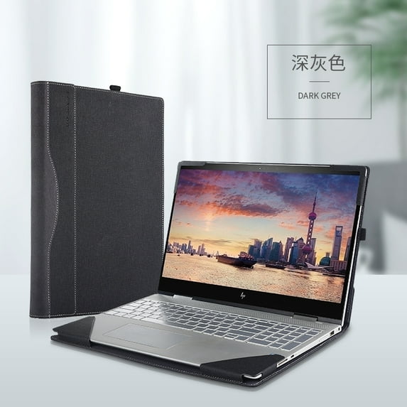 Laptop Cover for Hp Spectre x360 Convertible 15-df 15-ch 15.6 Sleeve Case Notebook PC Protective Skin Bag Stylus Gift (dark grey,Spectre x360 15-ch)