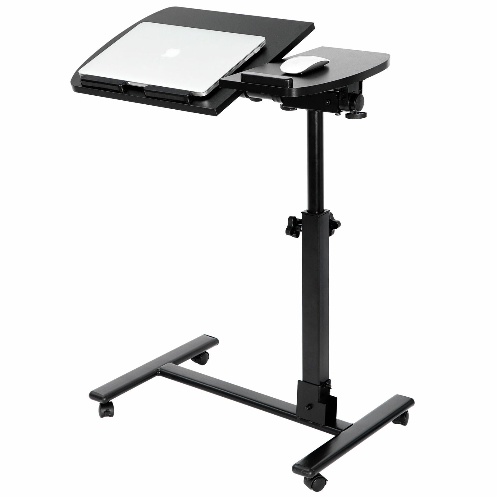 Laptop Desk Angle Height Adjustable Rolling Cart Over Bed Hospital
