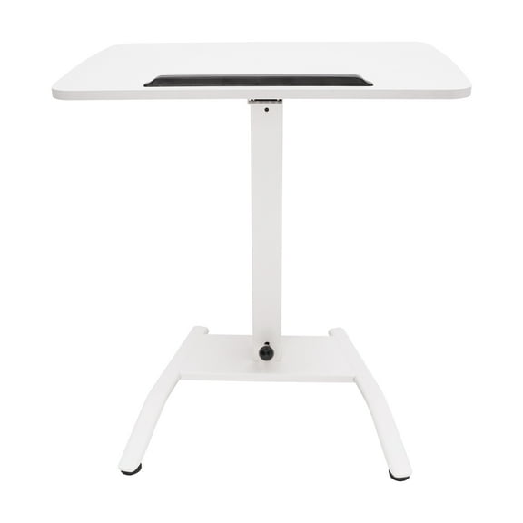 Laptop Desk Angle Height Adjustable Rolling Cart Podium Desk Wheel White