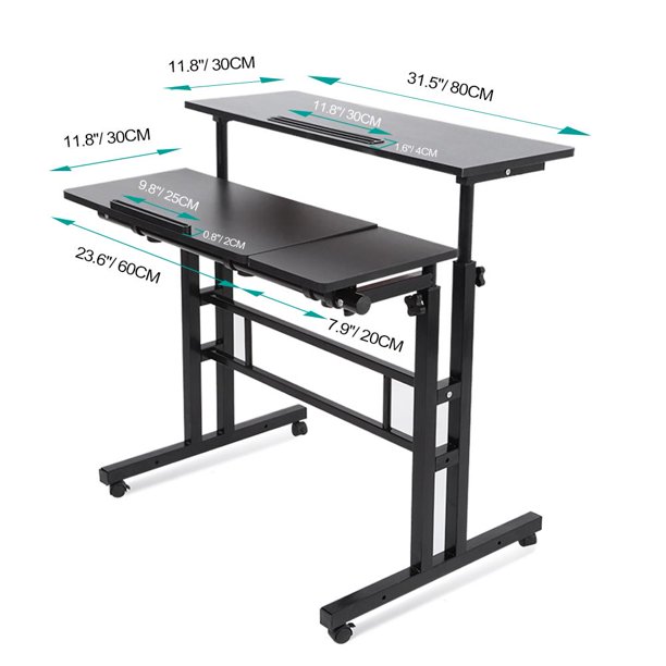 Laptop Desk, Multipurpose Height Adjustable Computer Laptop Desk Table