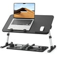 thumbnail image 1 of Laptop Desk for Bed, Lap Desks Bed Trays for Eating Writing, Adjustable Computer Laptop Stand, Foldable Lap Table in Sofa and Couch (23.6 x 13,Black), 1 of 15