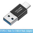 thumbnail image 1 of Laptop Extender Data Cable Connector Type C to USB 3.0 Converter USB 3.1 OTG Adapter C MALE TO A MALE, 1 of 8