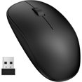 thumbnail image 1 of for Laptop, Gaming Mice  , 2.4G Cordless Mice with USB A Nano Receiver with Noiseless Click for PC/MacOS/iPad/Linux/Desktop/Chromebook,  Optical 3 Button, Black, 1 of 6