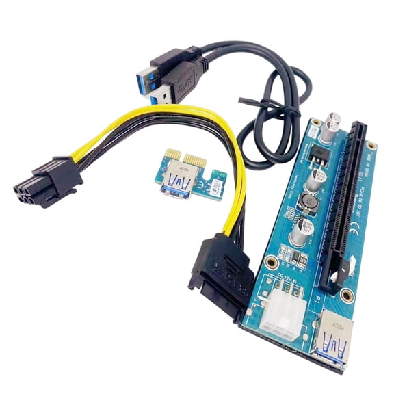 Laptop Graphics Card Expansion Card Card PCIE 1X To 16X Extension Card Adapter Extension Cable With USB3.0 Cable
