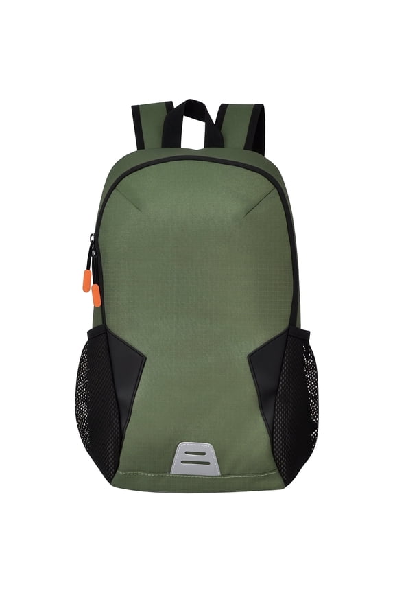 Laptop Hiking Folding Backpack,16L Hiking DayPack with Emergency Whistle,0.57LB Lightweight,Water and Wear Resistant Deep Green