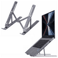 thumbnail image 1 of Laptop Holder Riser Computer Stand, Adjustable Aluminum Foldable Portable Notebook Stand, Compatible with MacBook Air Pro, HP, Lenovo, Dell, More 10-15.6 Laptops and Tablets Black, 1 of 7