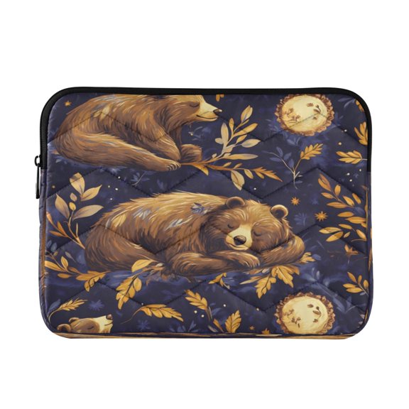 Laptop Inner Case 13.4x10.2In Laptop Case Is Suitable For 13-14In Laptop For Work Travel Outdoors Bear and Flower