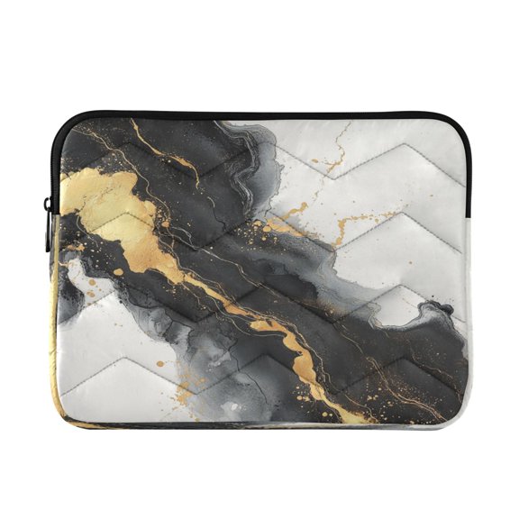 Laptop Inner Case 13.4x10.2In Laptop Case Is Suitable For 13-14In Laptop For Work Travel Outdoors Beautiful Black Marble
