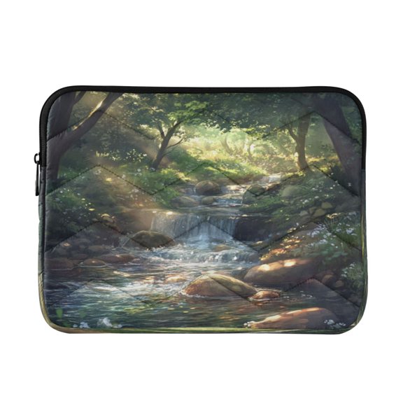 Laptop Inner Case 13.4x10.2In Laptop Case Is Suitable For 13-14In Laptop For Work Travel Outdoors Beautiful Green Stream