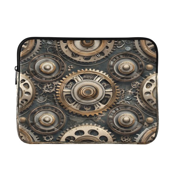 Laptop Inner Case 13.4x10.2In Laptop Case Is Suitable For 13-14In Laptop For Work Travel Outdoors Beautiful Steampunk Gears