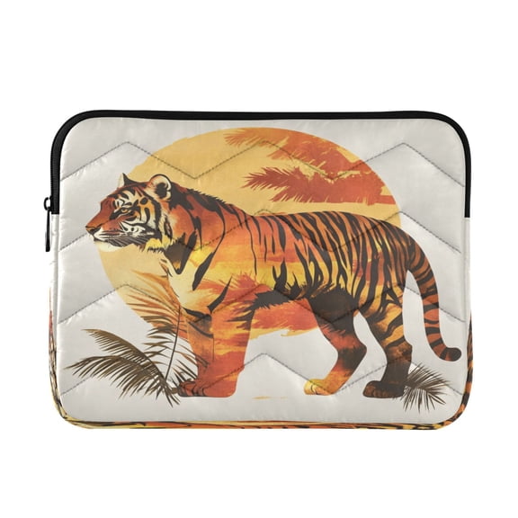 Laptop Inner Case 13.4x10.2In Laptop Case Is Suitable For 13-14In Laptop For Work Travel Outdoors Beautiful Sunset Tiger