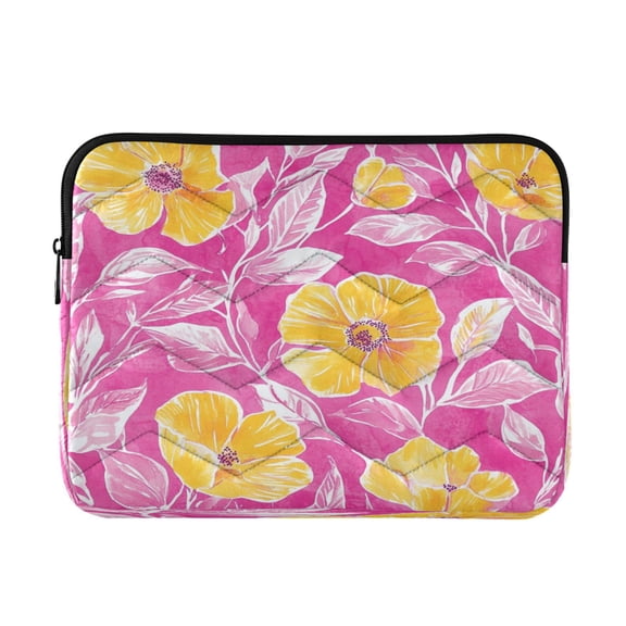 Laptop Inner Case 13.4x10.2In Laptop Case Is Suitable For 13-14In Laptop For Work Travel Outdoors Beautiful Yellow Flower